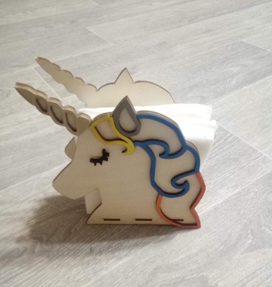 Laser Cut Unicorn Napkin Holder for Table