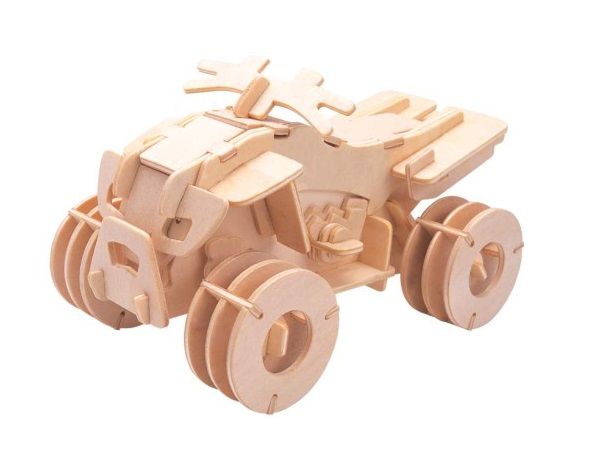 Laser Cut All Terrain Vehicle 3D Wood Model