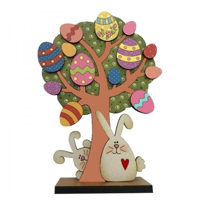 Laser Cut Easter Egg Tree Decorations