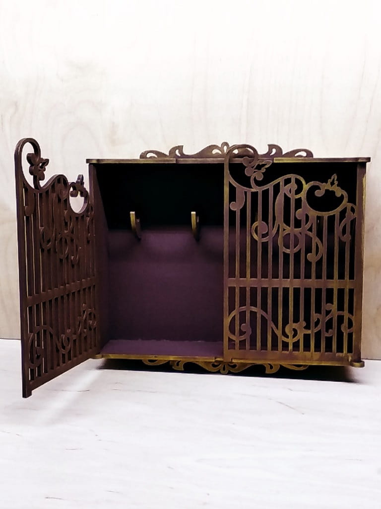 Laser Cut Decorative Key Storage Cabinet