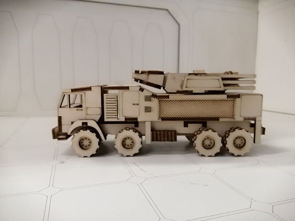 Laser Cut Pantsir Missile System 3D Wood Model