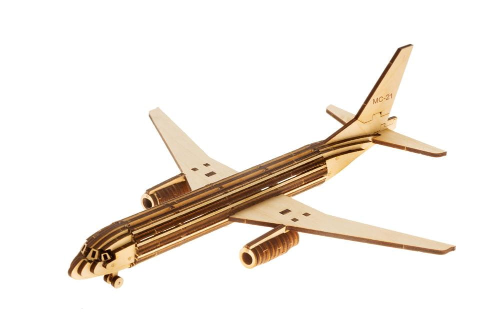 Laser Cut Boeing Airplane 3D Puzzle Wood Model Kit