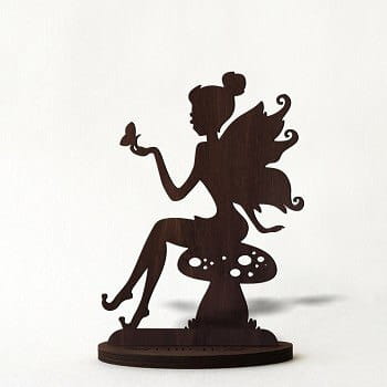 Laser Cut Butterfly Fairy Desk Decor Stand