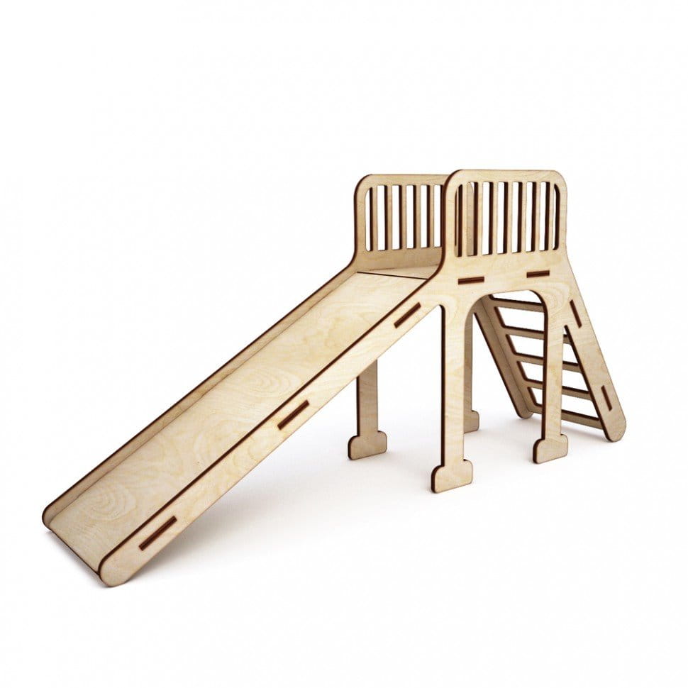 Laser Cut Kids Slide Toy 3D Wood Model