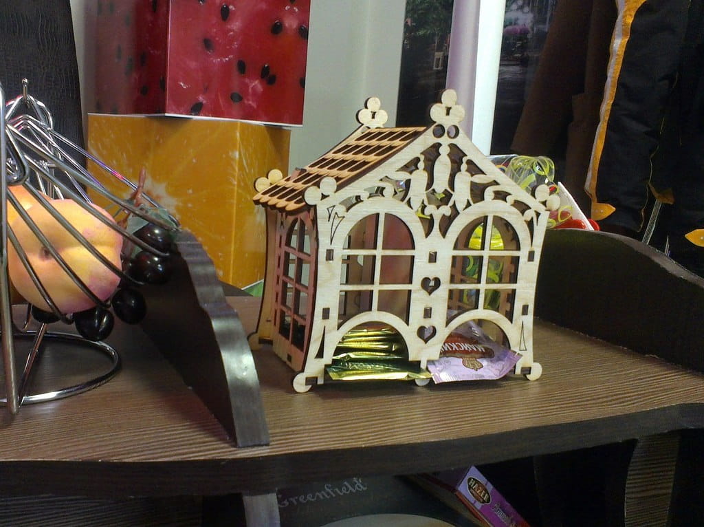 Laser Cut Tea Bag Holder Tea House