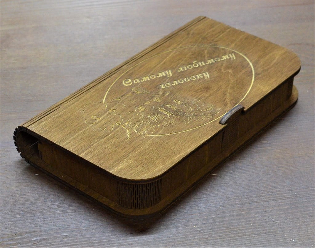 Laser Cut Wooden Cash Box With Latch Lock