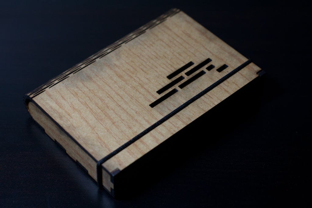 Laser Cut Flex Box Folding Wood Booklet