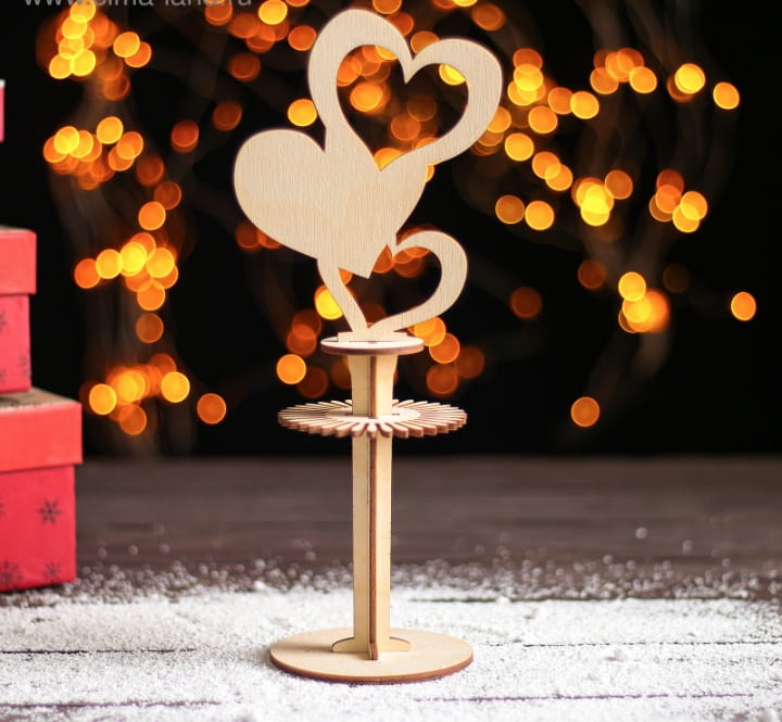 Laser Cut Romantic Heart Napkin Holder