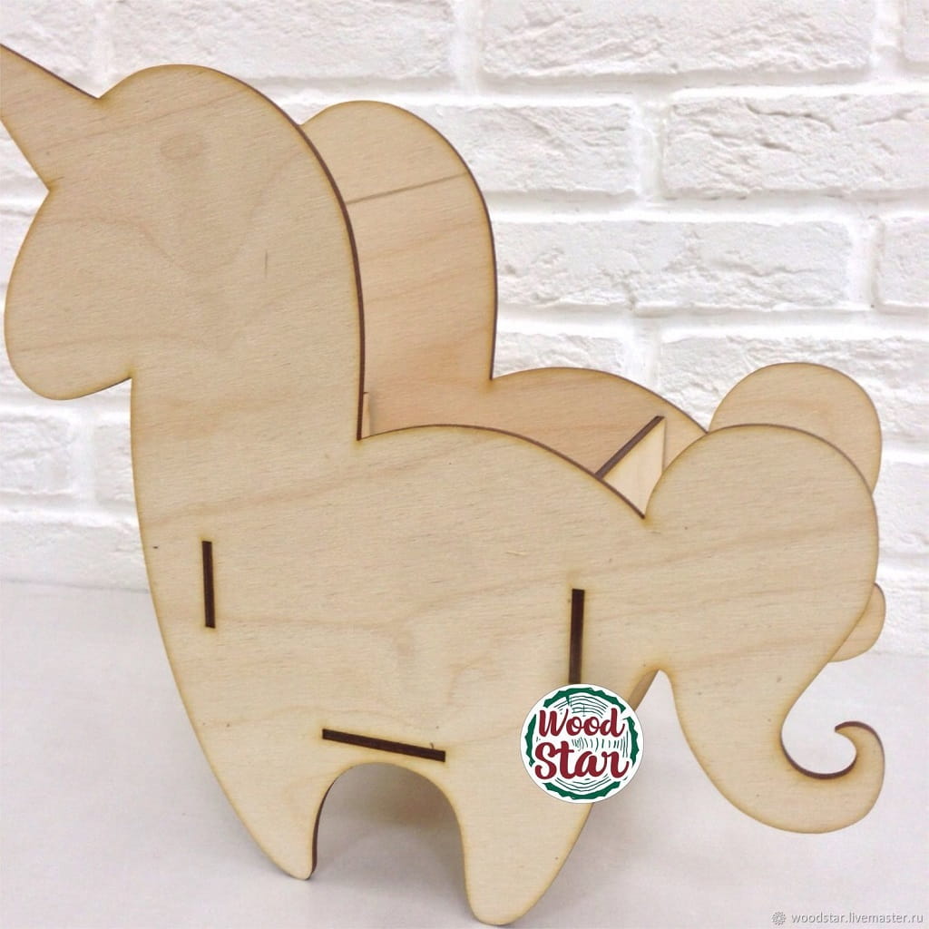 Laser Cut Unicorn Flower Box Pencil Holder