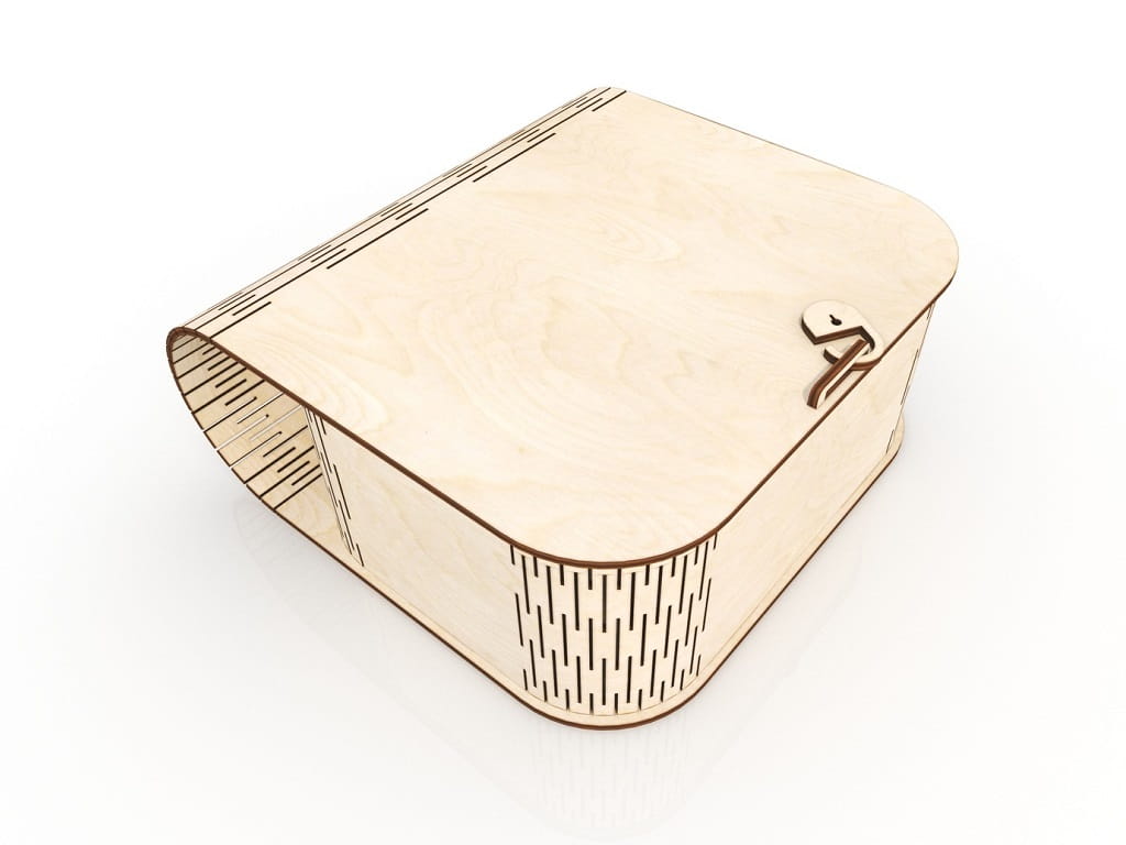 Laser Cut Living Hinge Keepsake Box