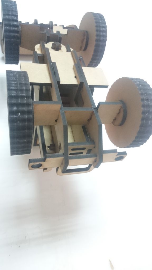 Laser Cut Bulldozer Wooden 3D Model Puzzle