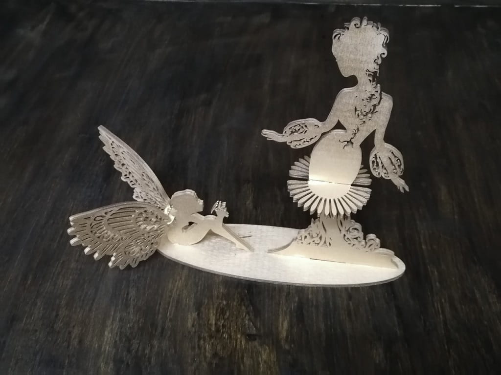 Laser Cut Fairies Napkin Holder for Table