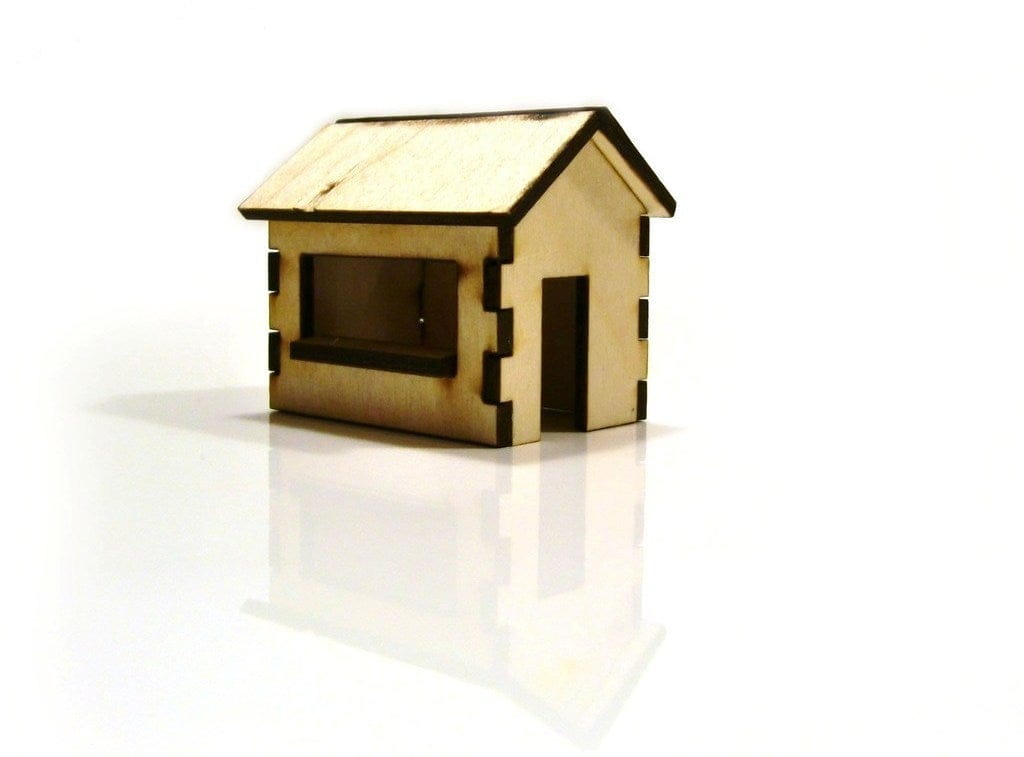 Laser Cut Christmas Market Stall Dollhouse