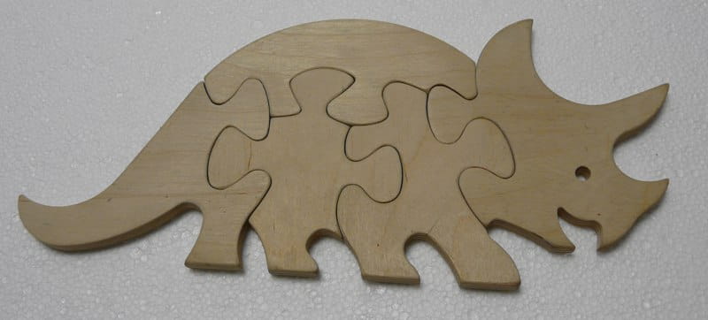 Laser Cut Rhinoceros Jigsaw Puzzle Toy