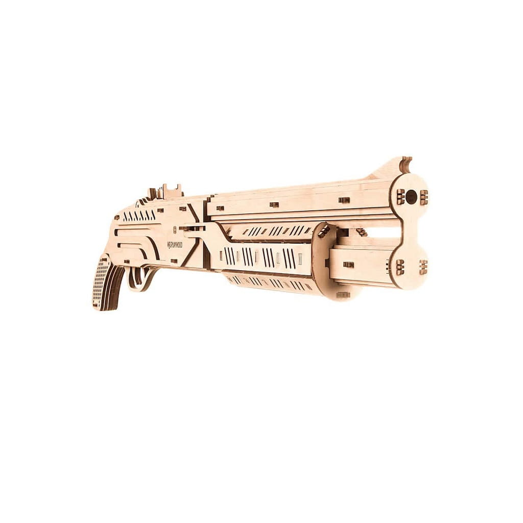 Laser Cut Shotgun Toy 3D Wooden Puzzle