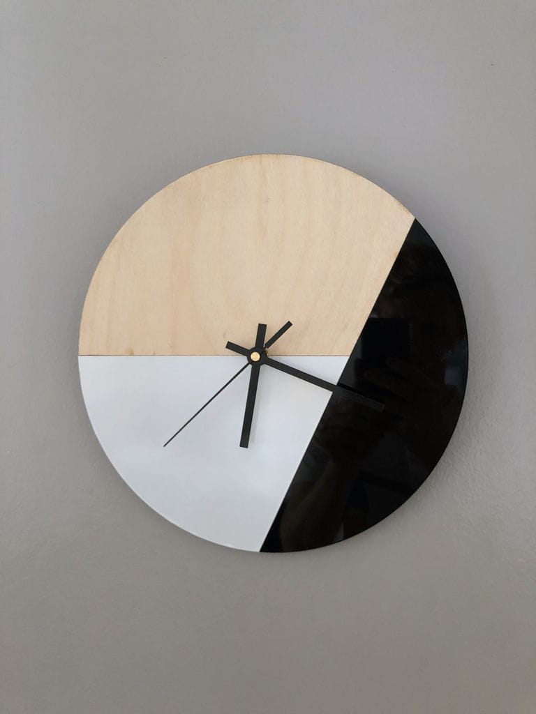 Laser Cut Simple Modern Wall Clock