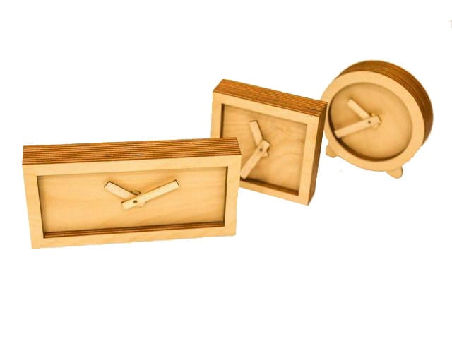Laser Cut Classic Layered Desk Clock 3 Styles