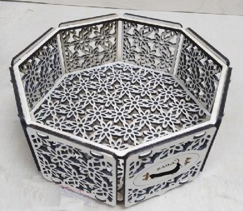 Laser Cut Decorative Octagon Candy Box