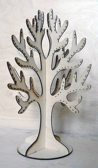 Laser Cut Tabletop Tree Decor Jewelry Display Stand