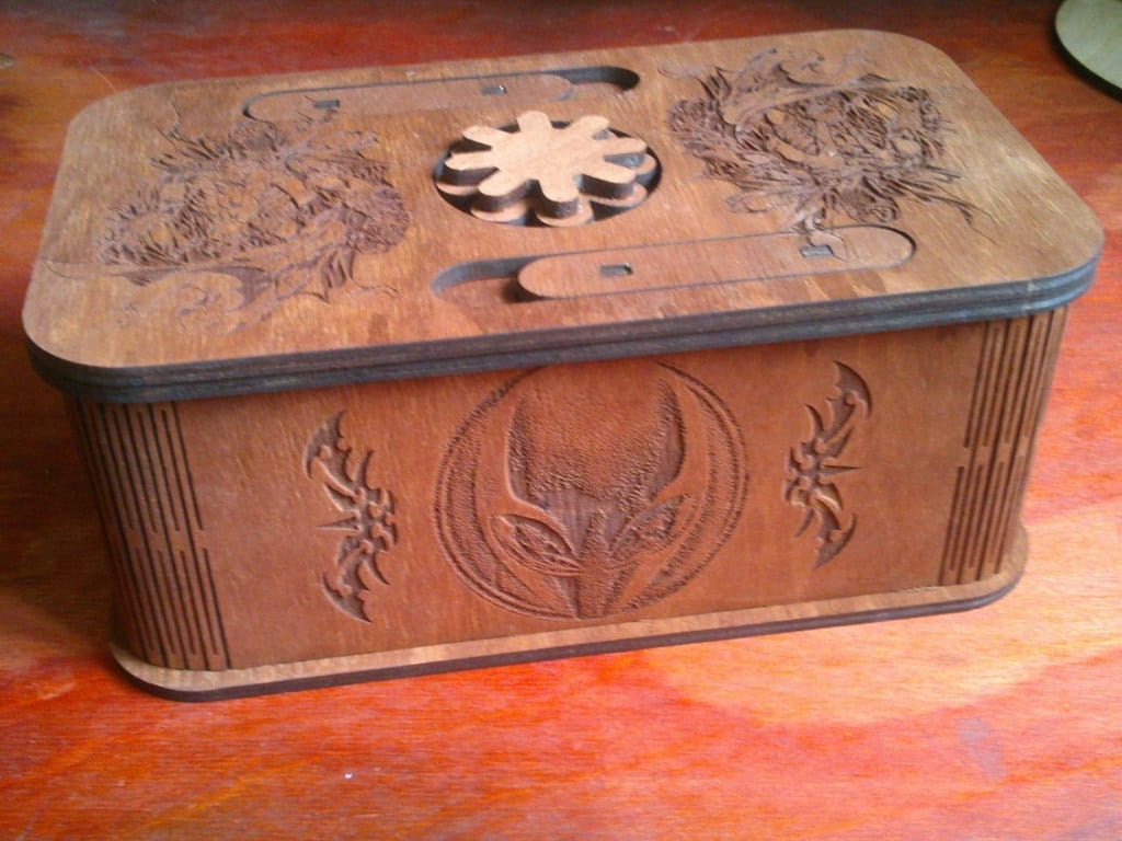 Laser Cut Keepsake Box With Lock