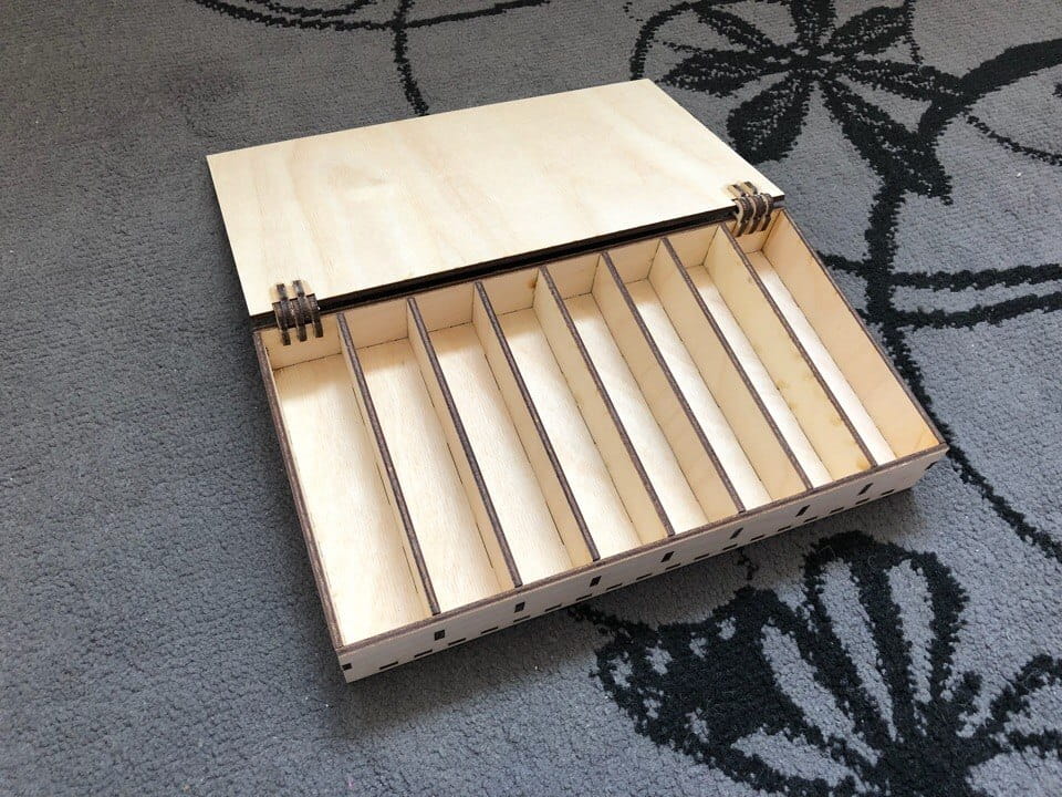 Laser Cut Wooden Fishing Tackle Box