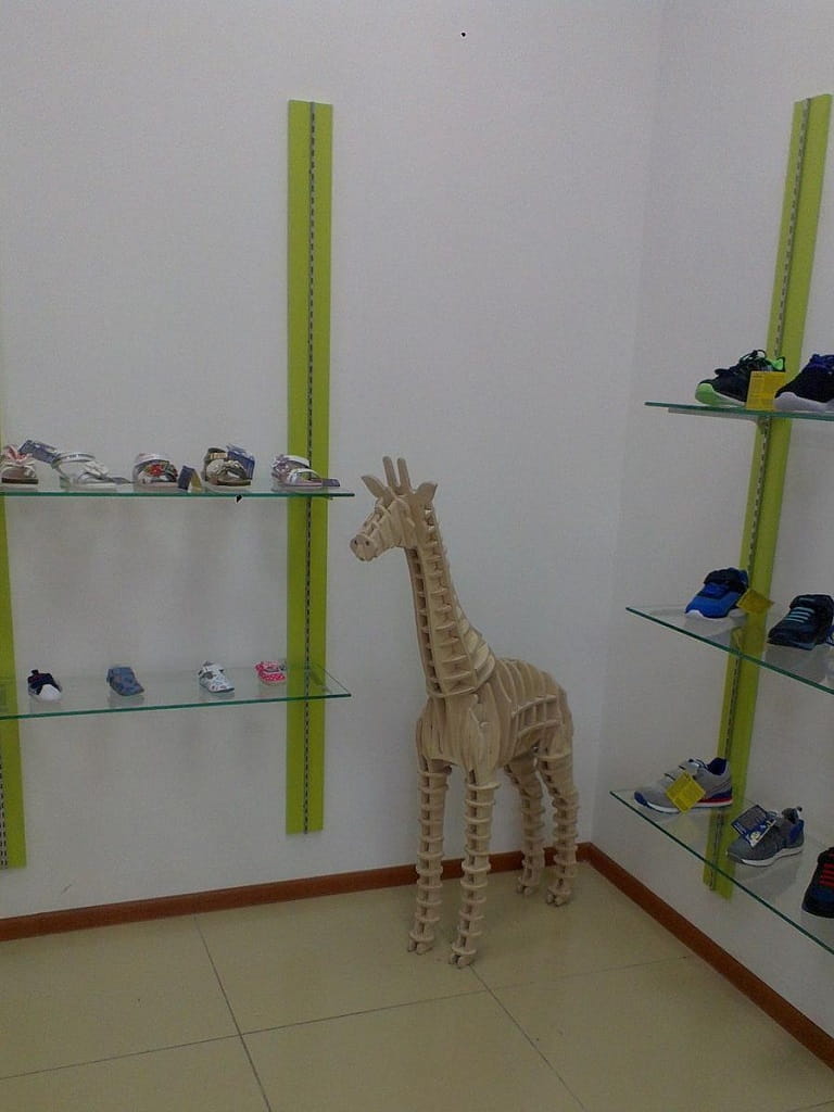 Laser Cut Giraffe 3D Puzzle Wood Model