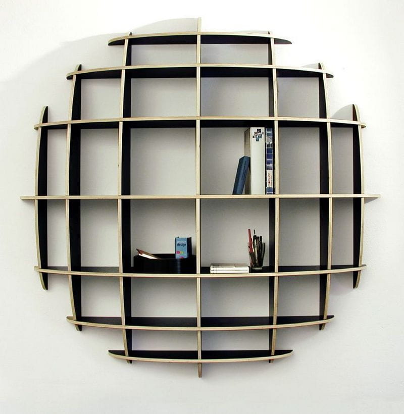 Laser Cut Massironi Shelf Wooden Bookshelf