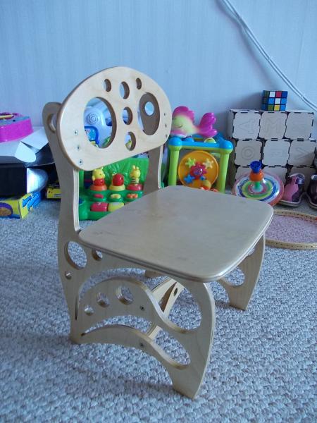 Laser Cut Wooden Chair For Kids