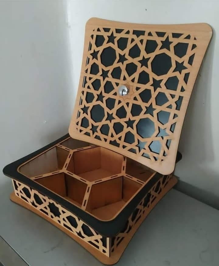 Laser Cut Dried Fruit Gift Box 7 Portion