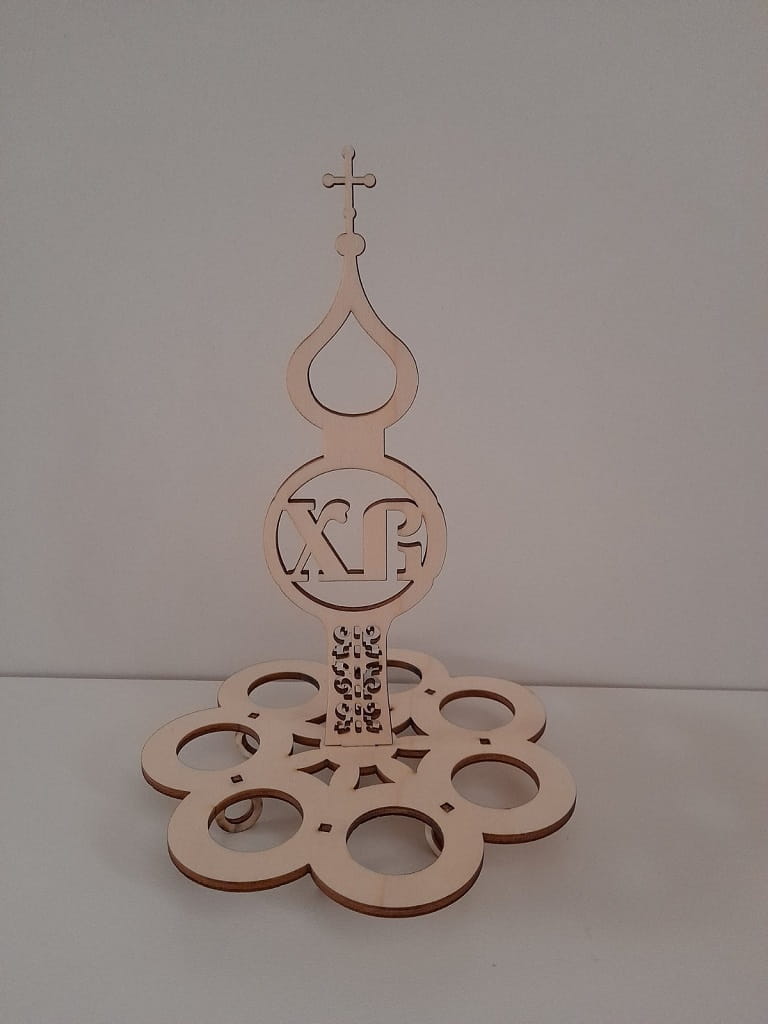 Laser Cut Decorative Easter Egg Holder Stand