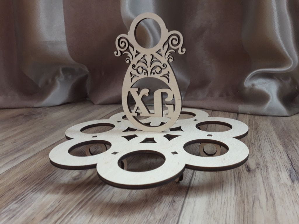 Laser Cut XB Easter Egg Holder Stand