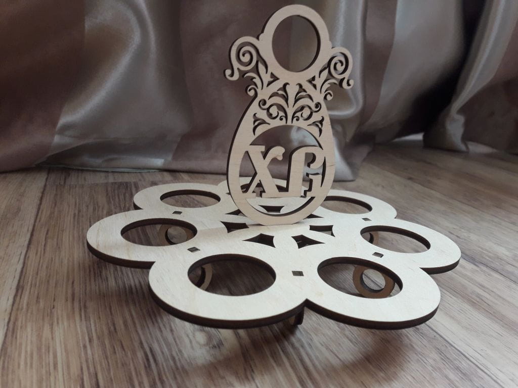 Laser Cut XB Easter Egg Holder Stand