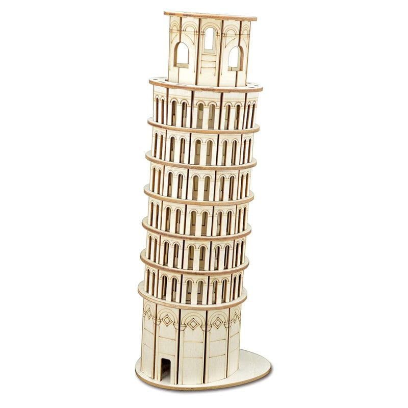 Laser Cut Leaning Tower Of Pisa 3D Puzzle Wood Model