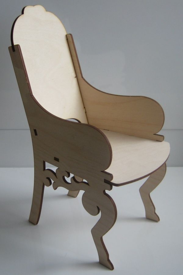 Laser Cut Mini Furniture Chair