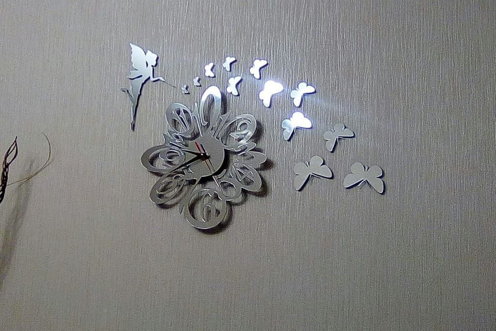 Laser Cut Fairy Wall Clock