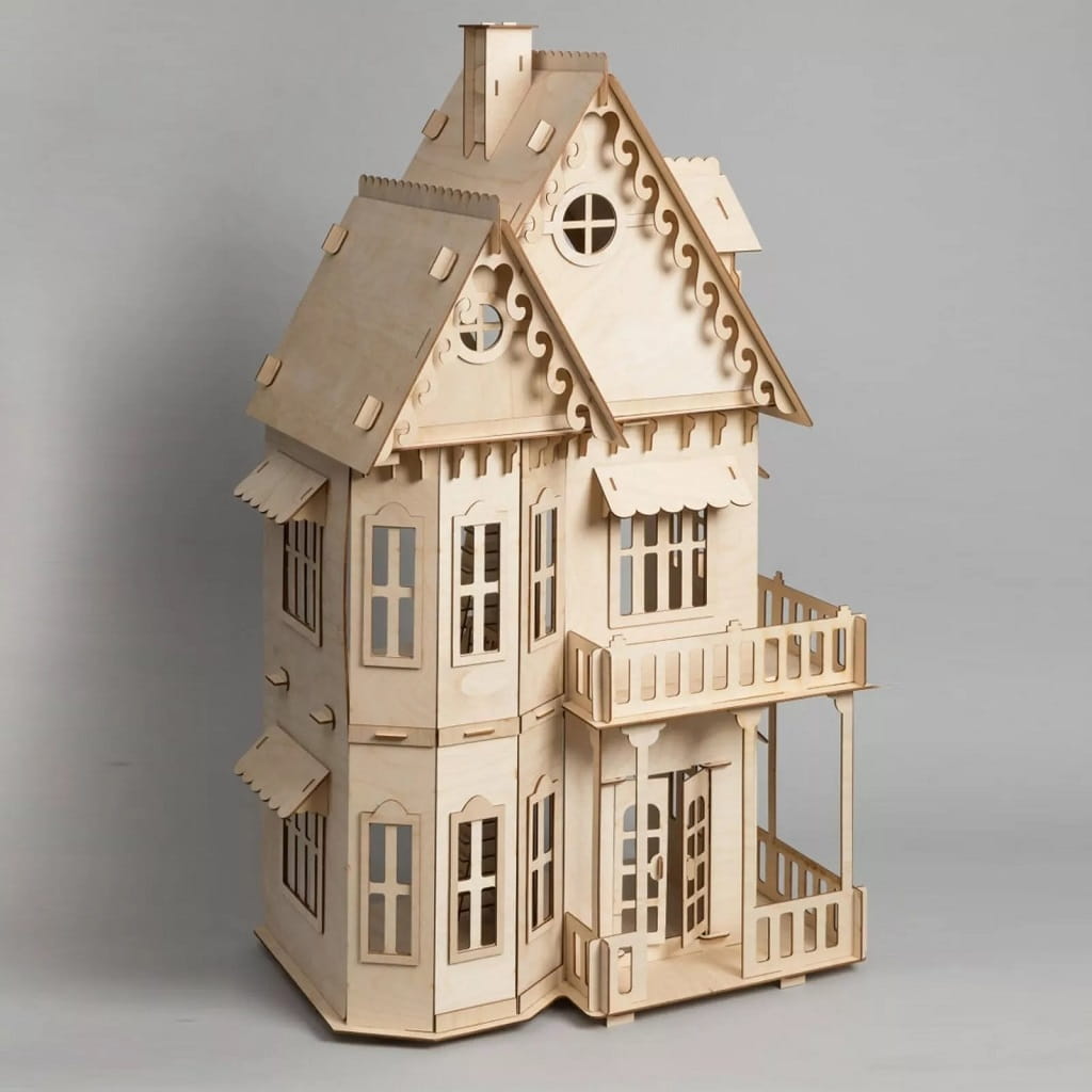 Laser Cut Miniature Gothic House