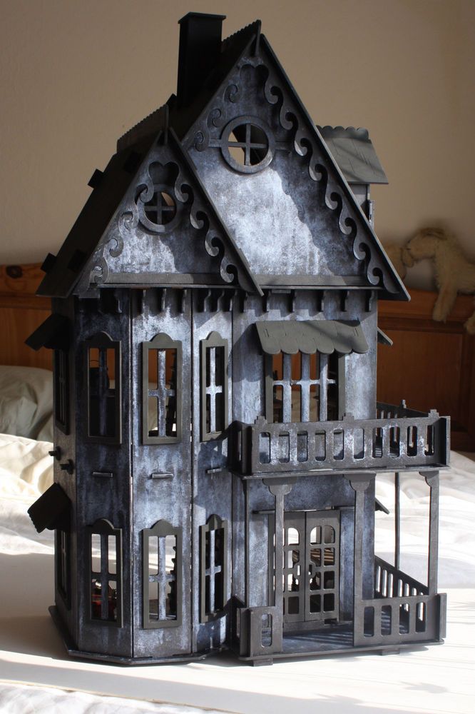 Laser Cut Miniature Gothic House