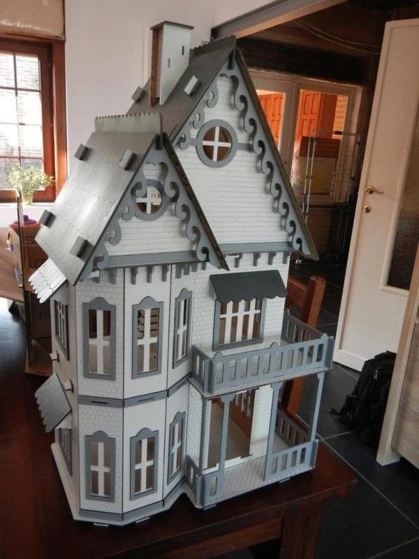 Laser Cut Miniature Gothic House