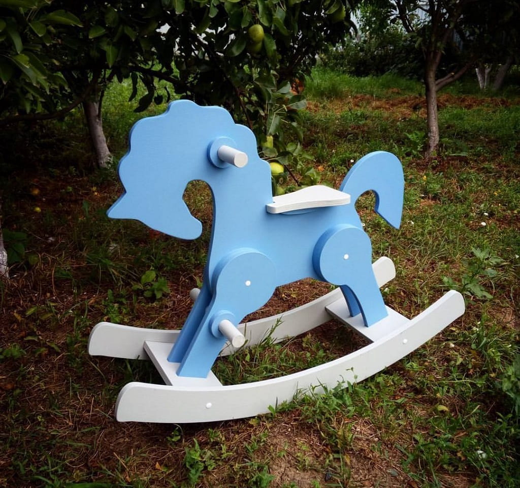 Laser Cut Playful Rocking Horse For Kids