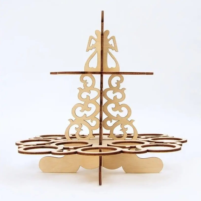 Laser Cut 2 Tier Stand for Easter Eggs