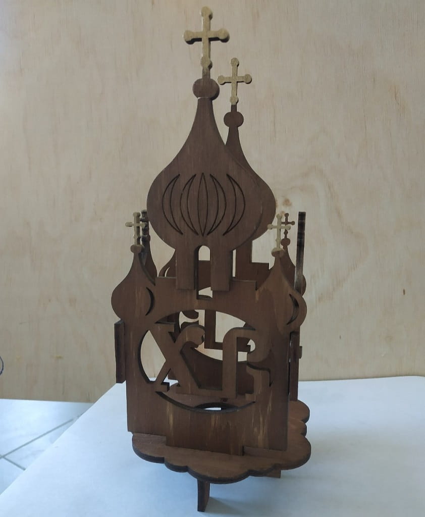 Laser Cut Cathedral Easter Egg Stand