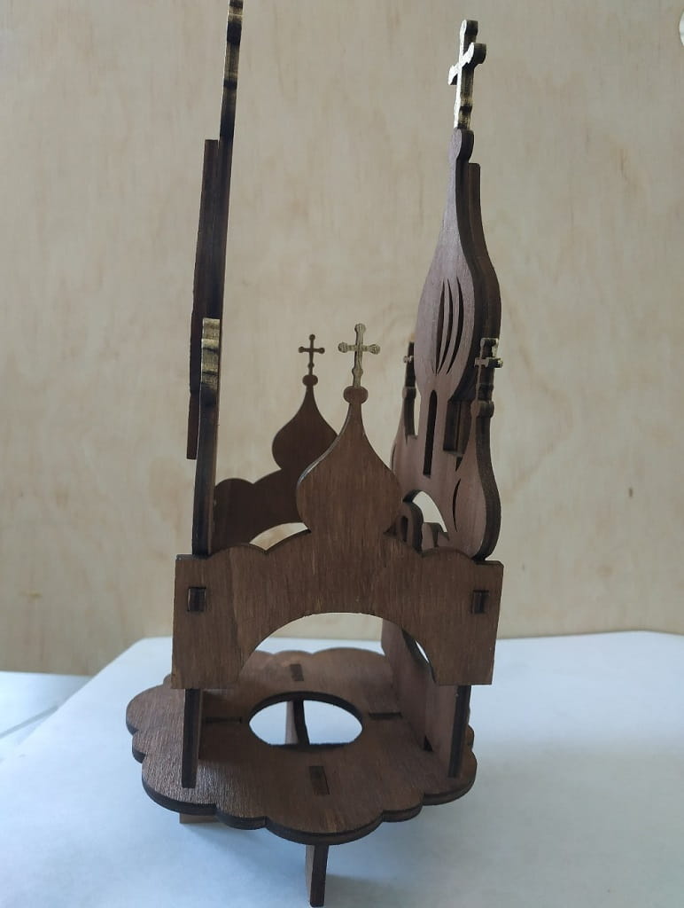 Laser Cut Cathedral Easter Egg Stand