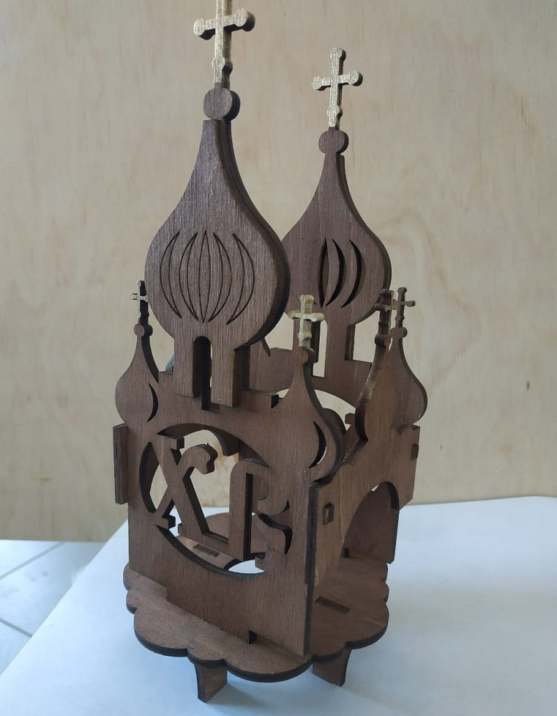 Laser Cut Cathedral Easter Egg Stand