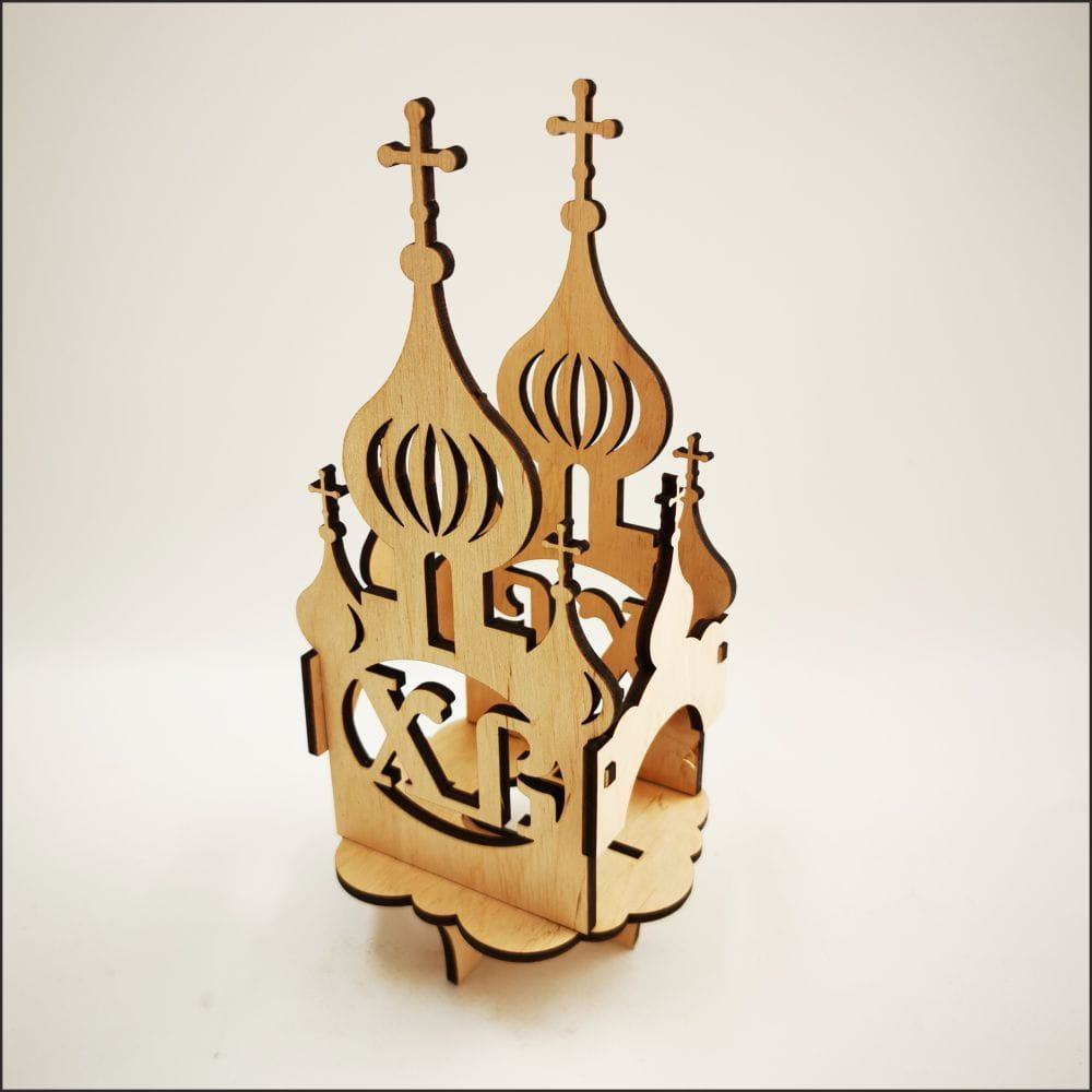 Laser Cut Cathedral Easter Egg Stand