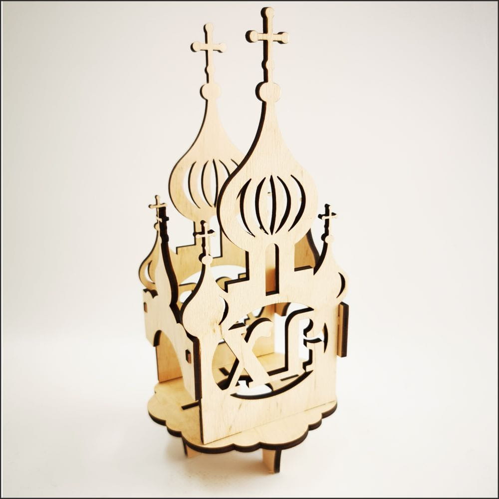 Laser Cut Cathedral Easter Egg Stand