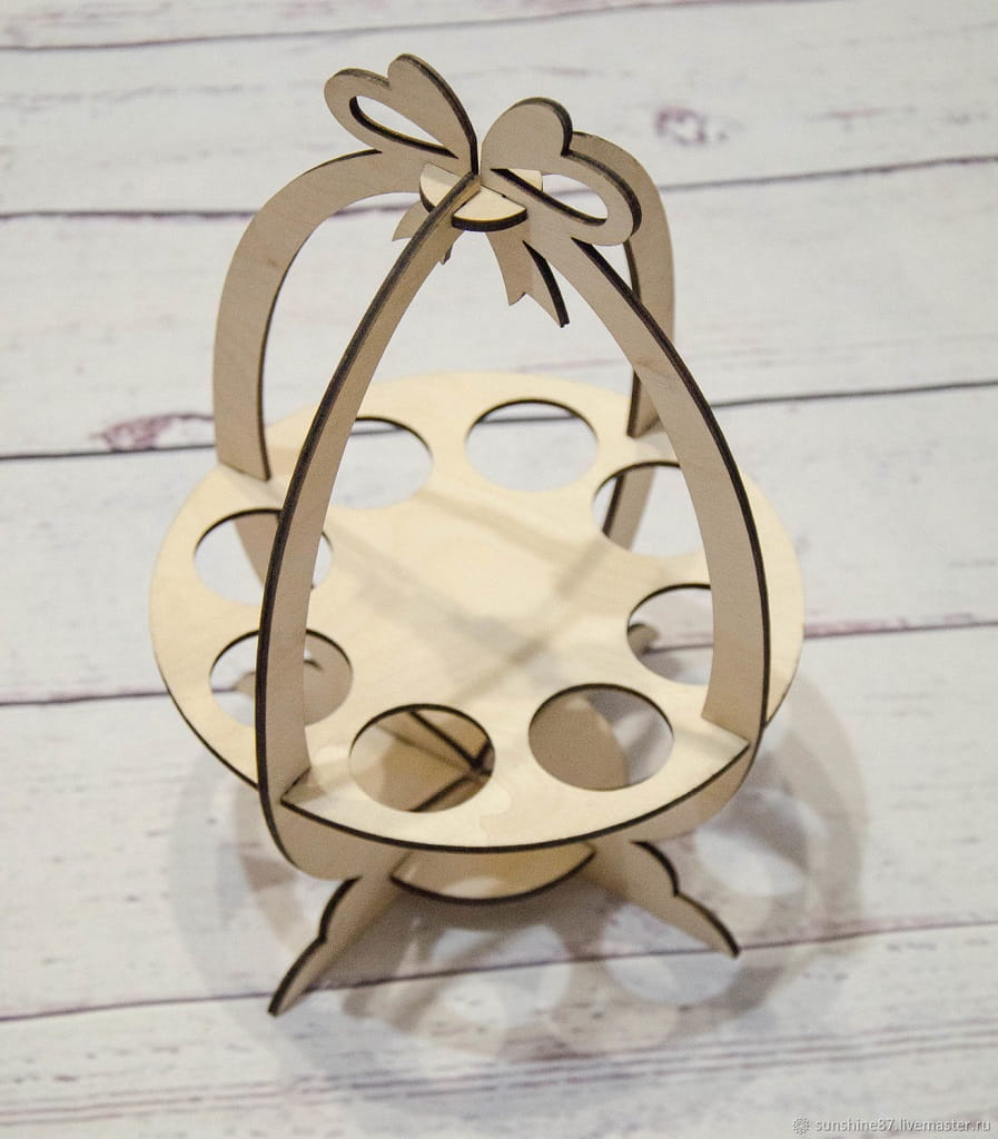 Laser Cut Easter Egg Display Stand