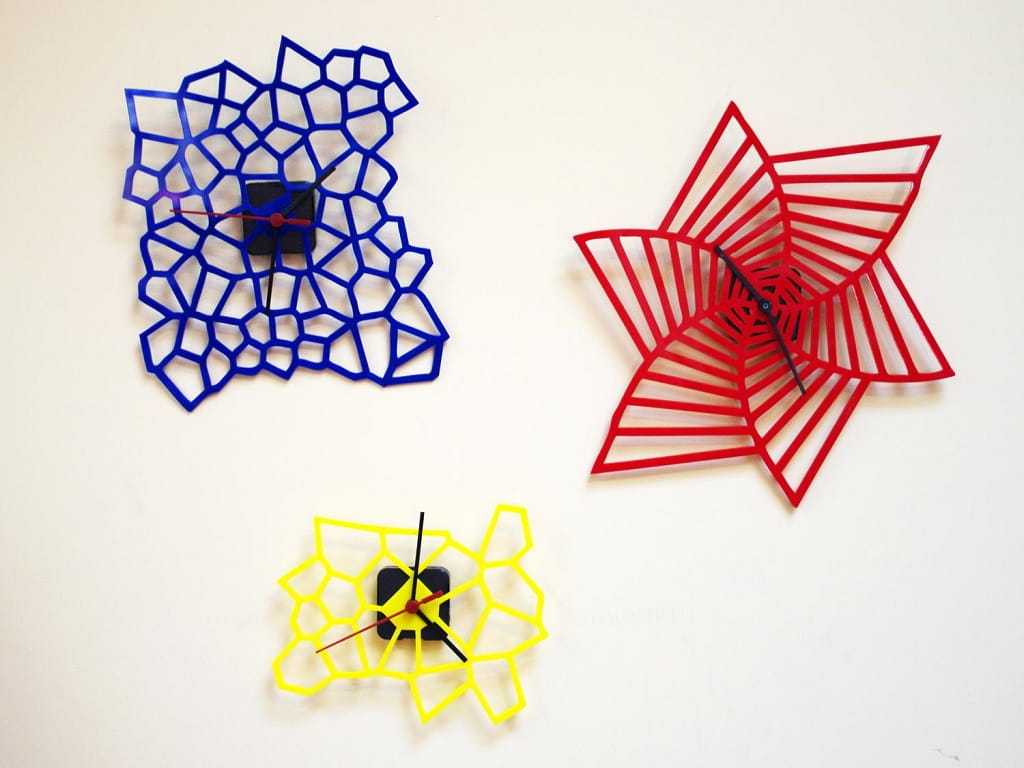 Laser Cut Acrylic Wall Clocks for Kids Room