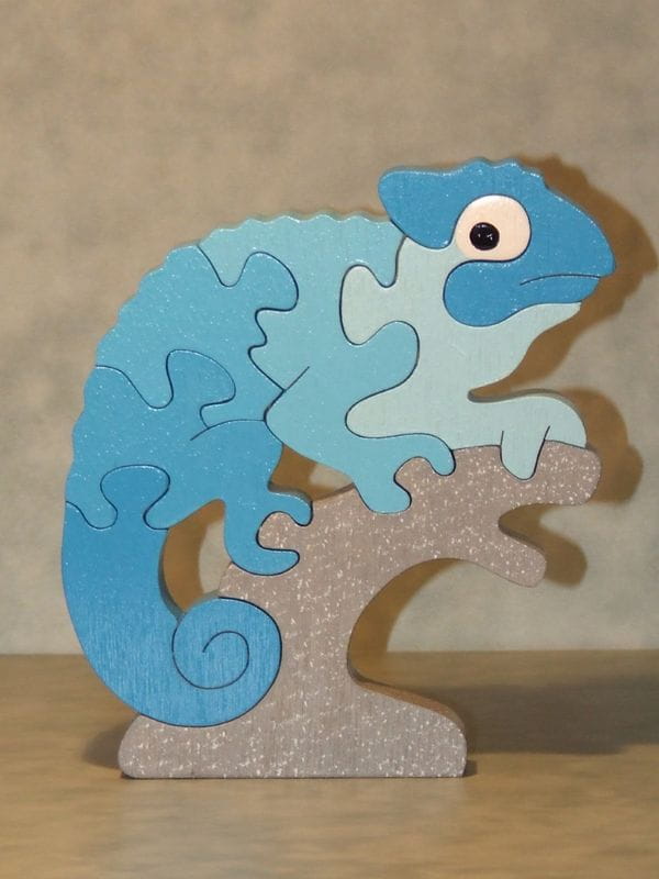 Laser Cut Chameleon Puzzle Toy