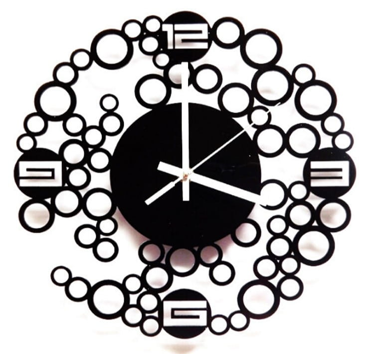 Laser Cut Contemporary Wall Clock