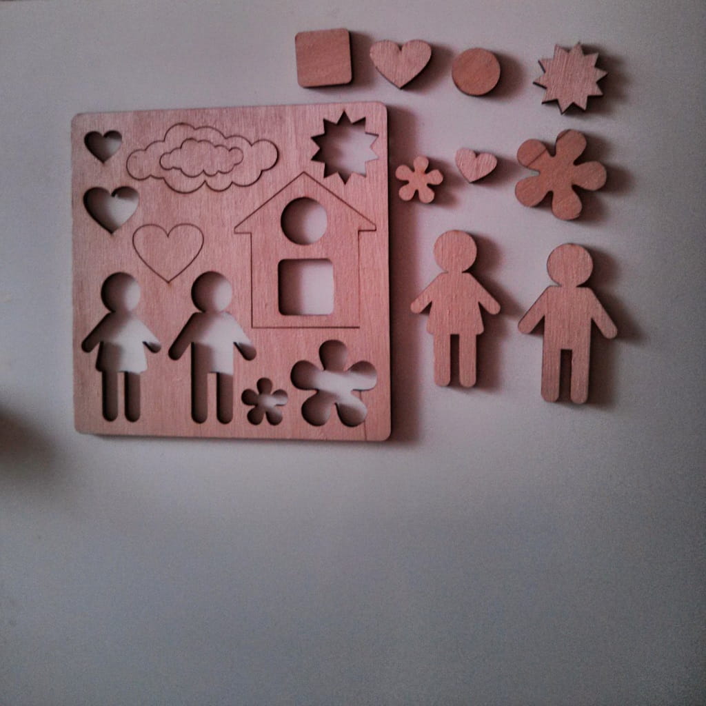 Laser Cut Educational Toys Puzzle Board